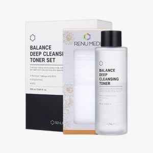 Balance Deep Cleansing Toner Set, 250 ml / 8.45 fl. oz, Cotton Pad and Bottle Set